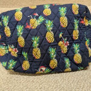 Vera Bradley Toucan Party Pineapple Large Cosmetic Bag